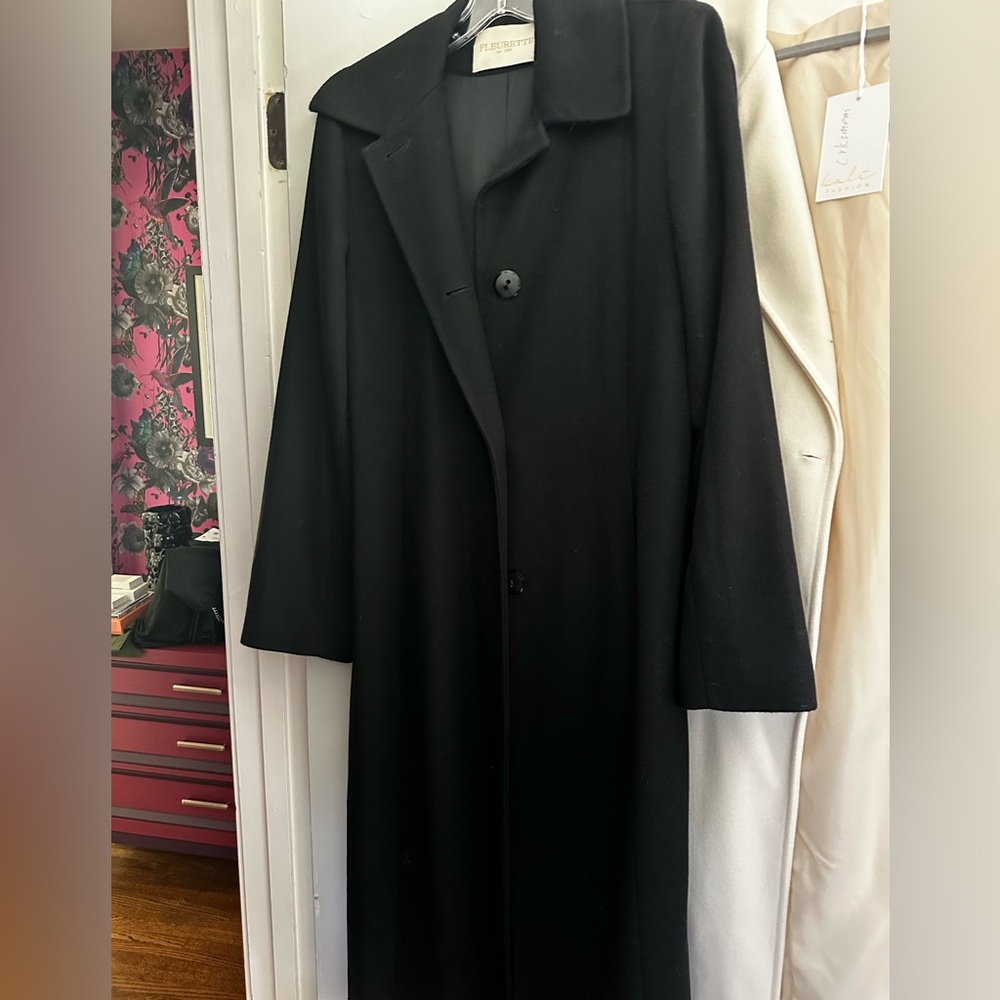 Fluette cashmere coat XL